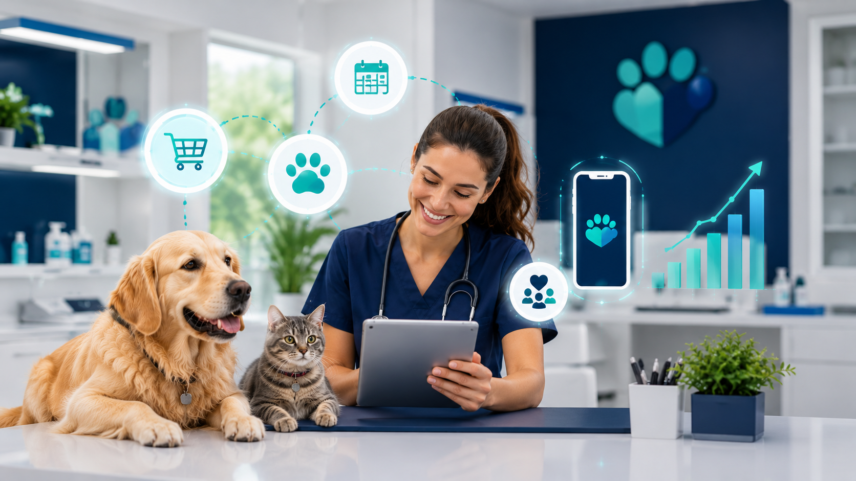 Veterinaria moderna usando VetSuite